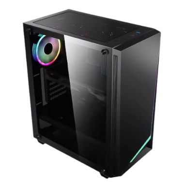 CASE SPEEDMIND/MIDTOWER GAMER 3X120 MM FAN VIDRIO TEMPLADO NEGRO