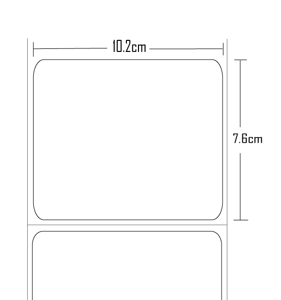 ETIQUETAS DE 10.2 X 7.6, 2000 ET/ROLLO TERMOTRANS