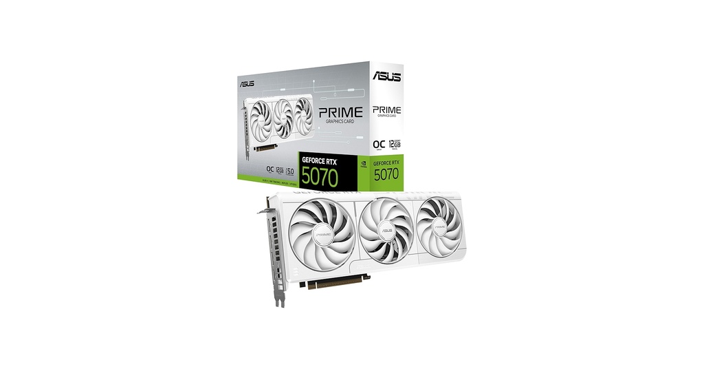 ASUS PRIME GeForce RTX-5070 12GB OC EDITION GDDR7 192BIT HDMI 3DP 3Vent PCIe 5.0