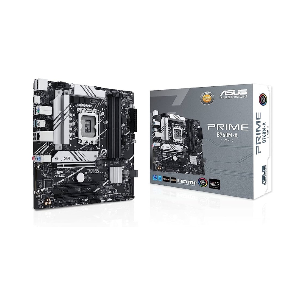 MAINBOARD ASUS PRIME B760M-A CSM DDR5 MATX LGA1700 12AVA 13AVA GEN
