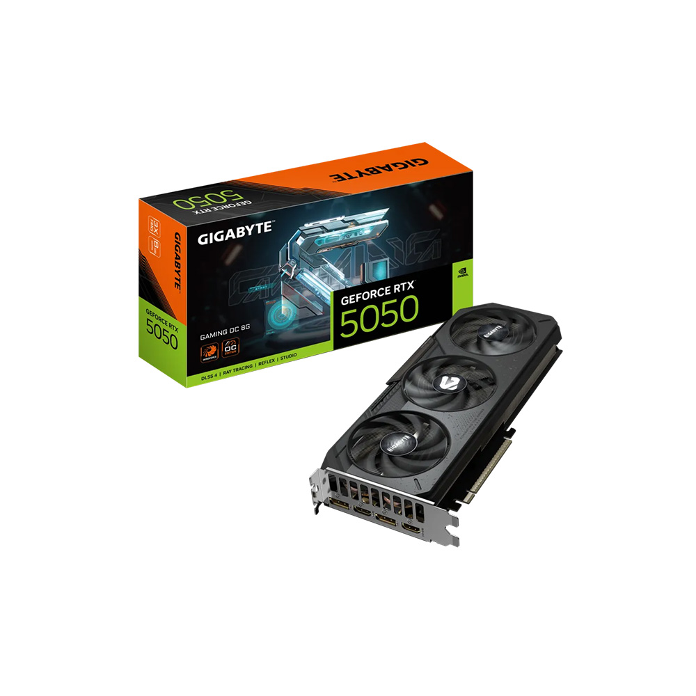 TARJETA DE VIDEO GIGABYTE GEFORCE RTX 5050 GAMING OC 8G GDDR6 PCIE 5.0 