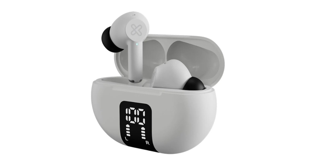 AUDIFONO + MICROFONO KLIP XTREME BLUETOOTH IN EAR EDGE BUDS - BLANCO