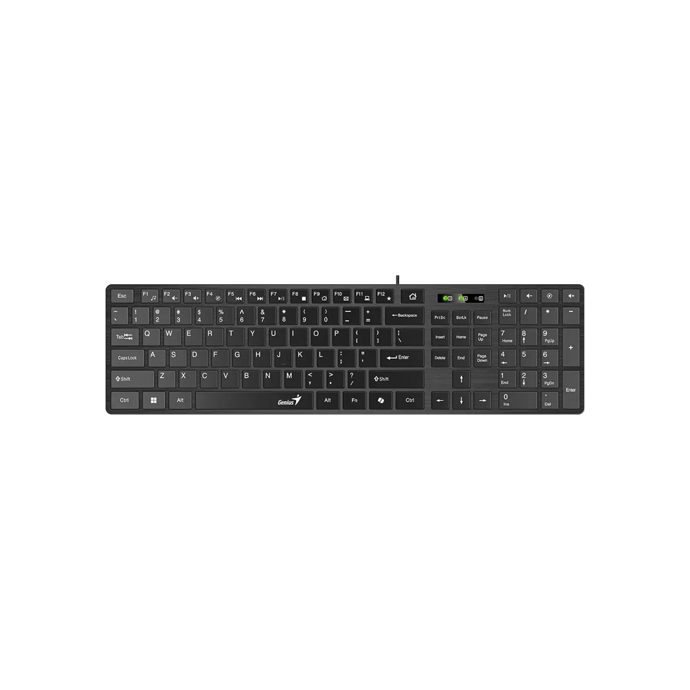 TECLADO GENIUS SLIMSTAR MULTIMEDIA ULTRADELGADO / USB