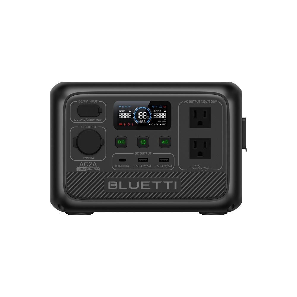 POWERSTATION BLUETTI / 204.8WH / BATERIA LITIO LIFE PO4 / 2 TOMAS 120V / USB-A X2 / USB-C X1