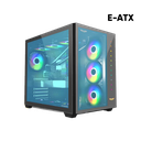 CHASIS ARMAGGEDDON TESSARAXX CORE 12 AIR BLACK INCLUYE 1 ARMAGGEDDON ARGB KIT 5000 BLACK Y 1 ARMAGGEDDON TX COMMAND 8 CONTROLADORA DE FAN