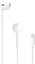 Auriculares Apple EarPods con conector Lightning, auriculares con cable para iPhone con control remoto integrado para controlar música, llamadas telefónicas y volumen